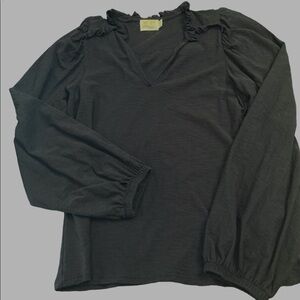 Nation LTD Claudine, Long Sleeve Tee  in black size S